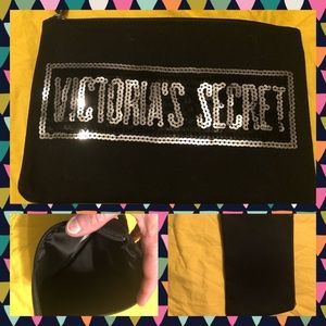 Victoria’s Secret Black Cosmetics Bag - $8